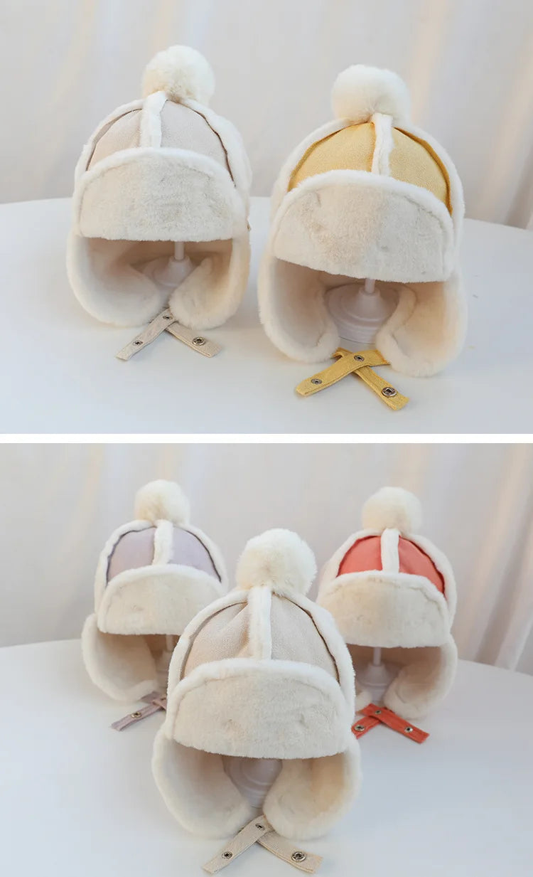 Baby Children's Ear Flap Muff Warm Cap