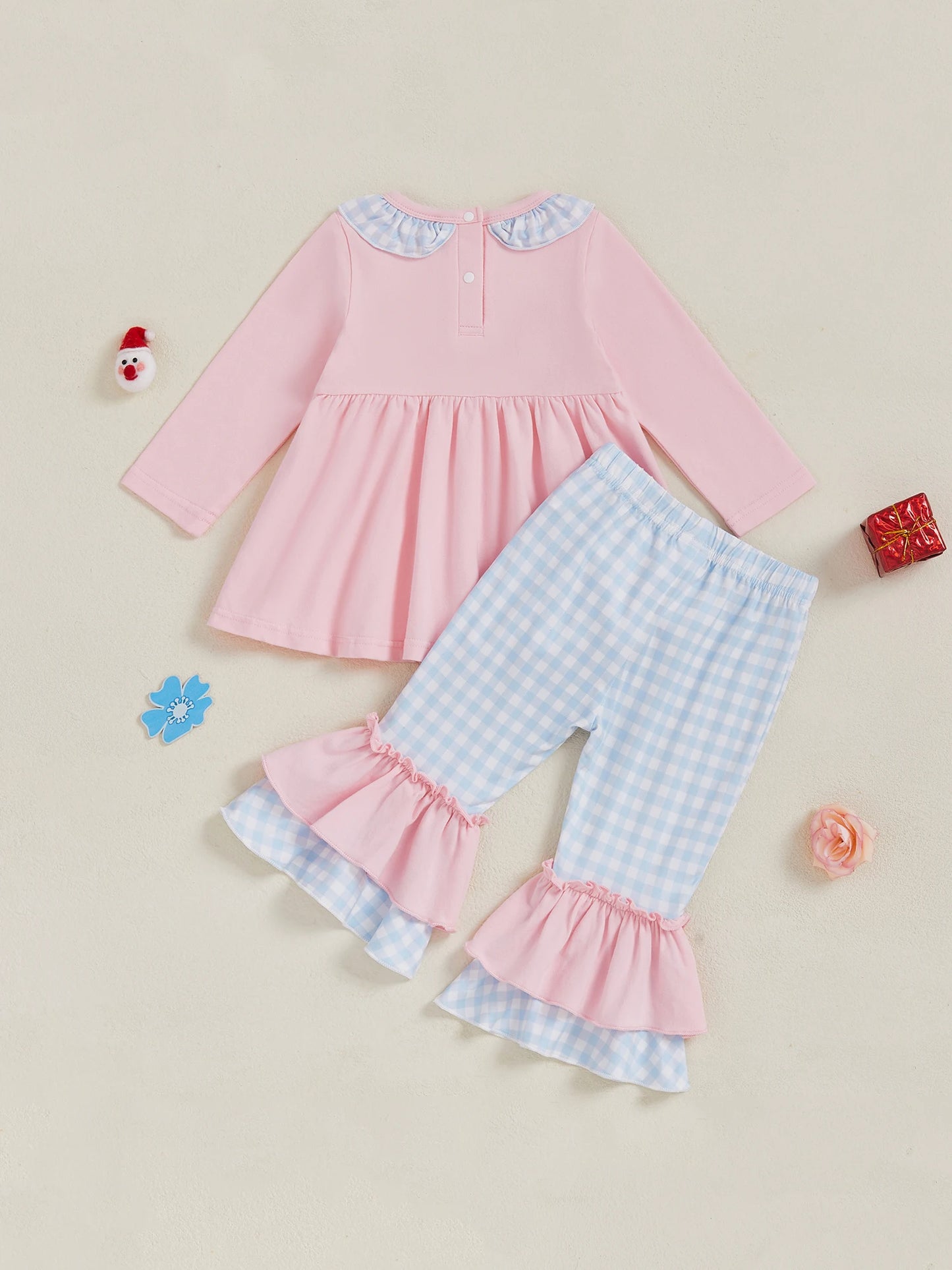 Infant Girls Festive Bell Bottom Set