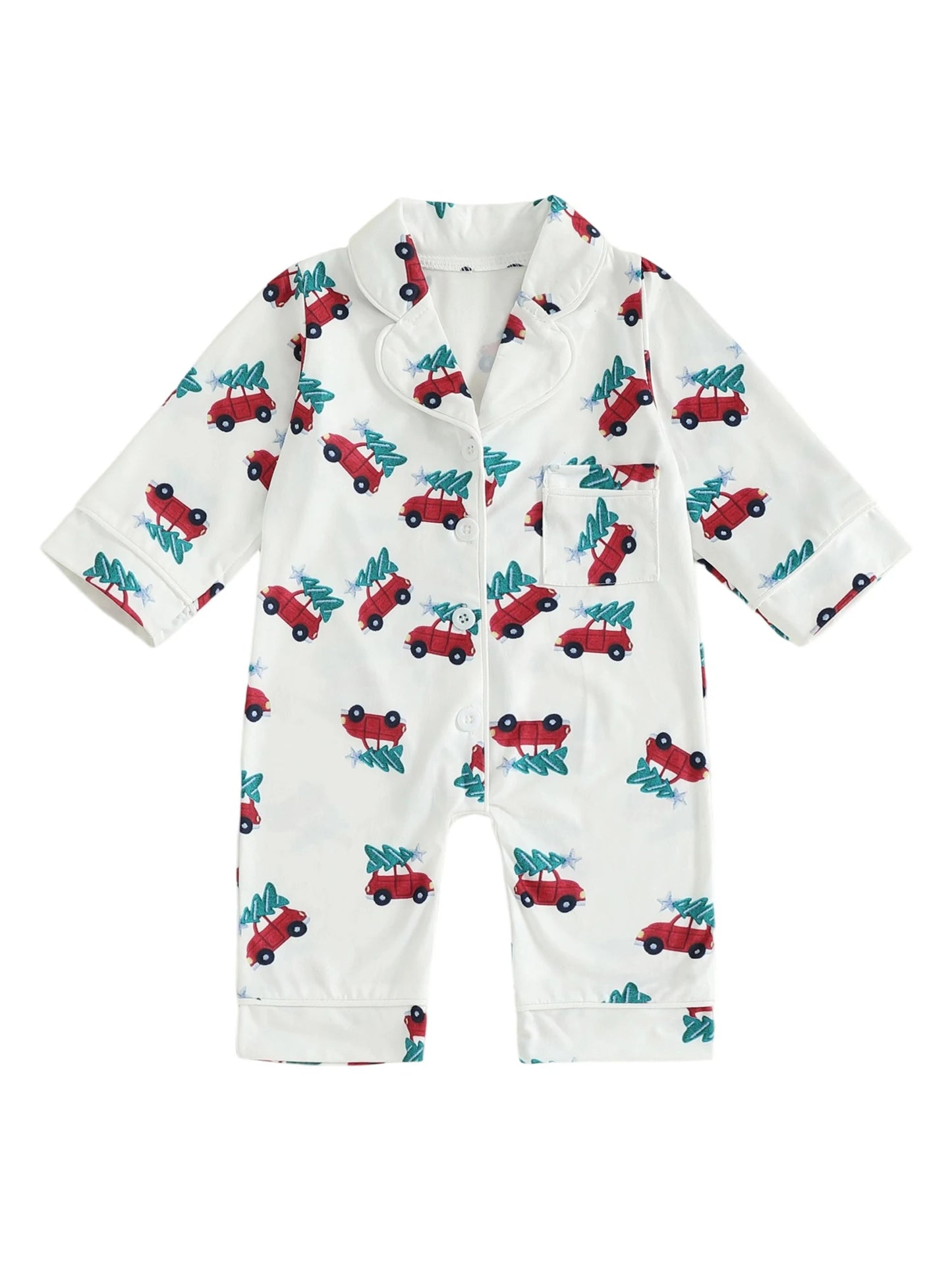 Baby Christmas Snowflake Patterned Jumpsuit