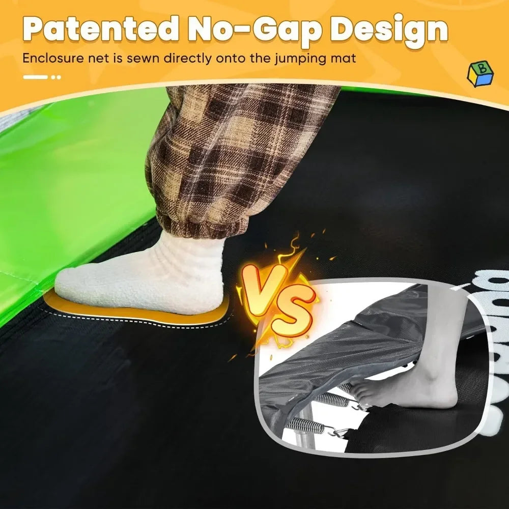 5 in 1 Rectangle Kids Trampoline