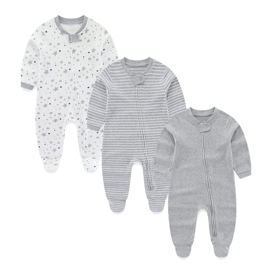 3 Piece Winter Baby Rompers