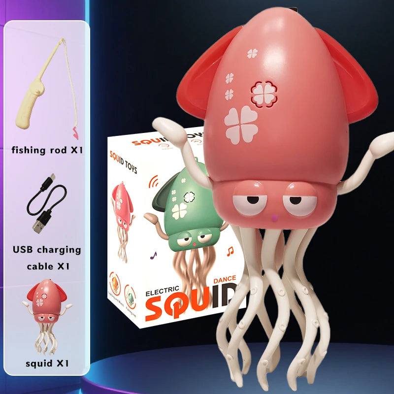 Electric induction dancing octopus toy