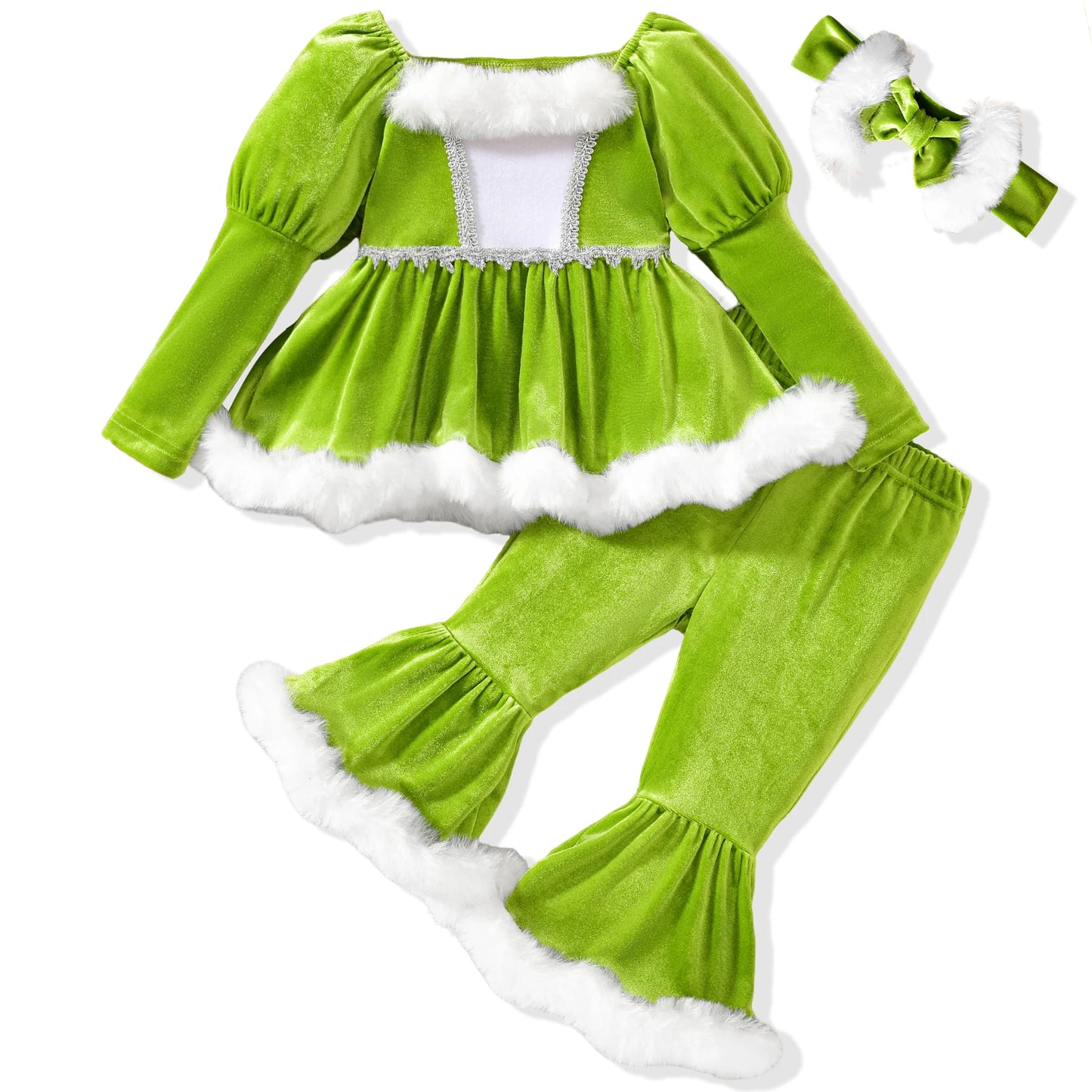 3 Piece Christmas Infant Toddler Outfit