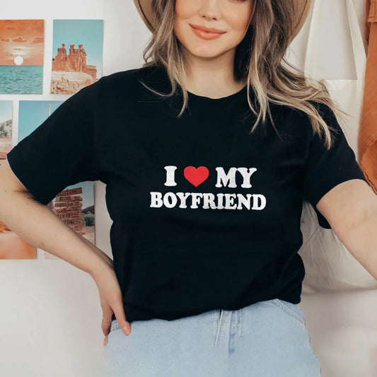 Girls Graphic Tee I Love My Boyfriend