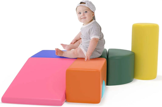 6-piece Foam Climbing Blocks for Toddlers 1-3