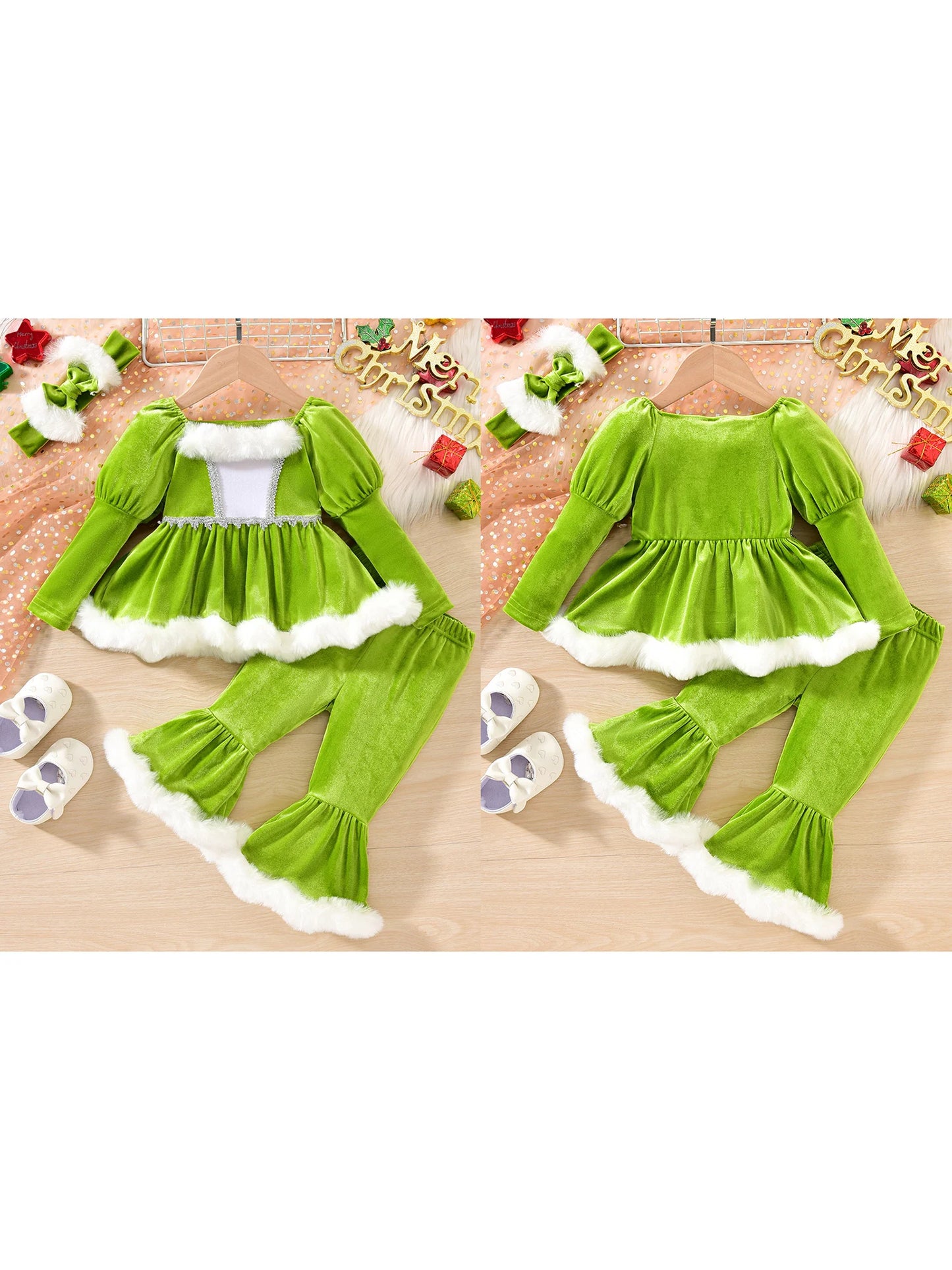 3 Piece Christmas Infant Toddler Outfit