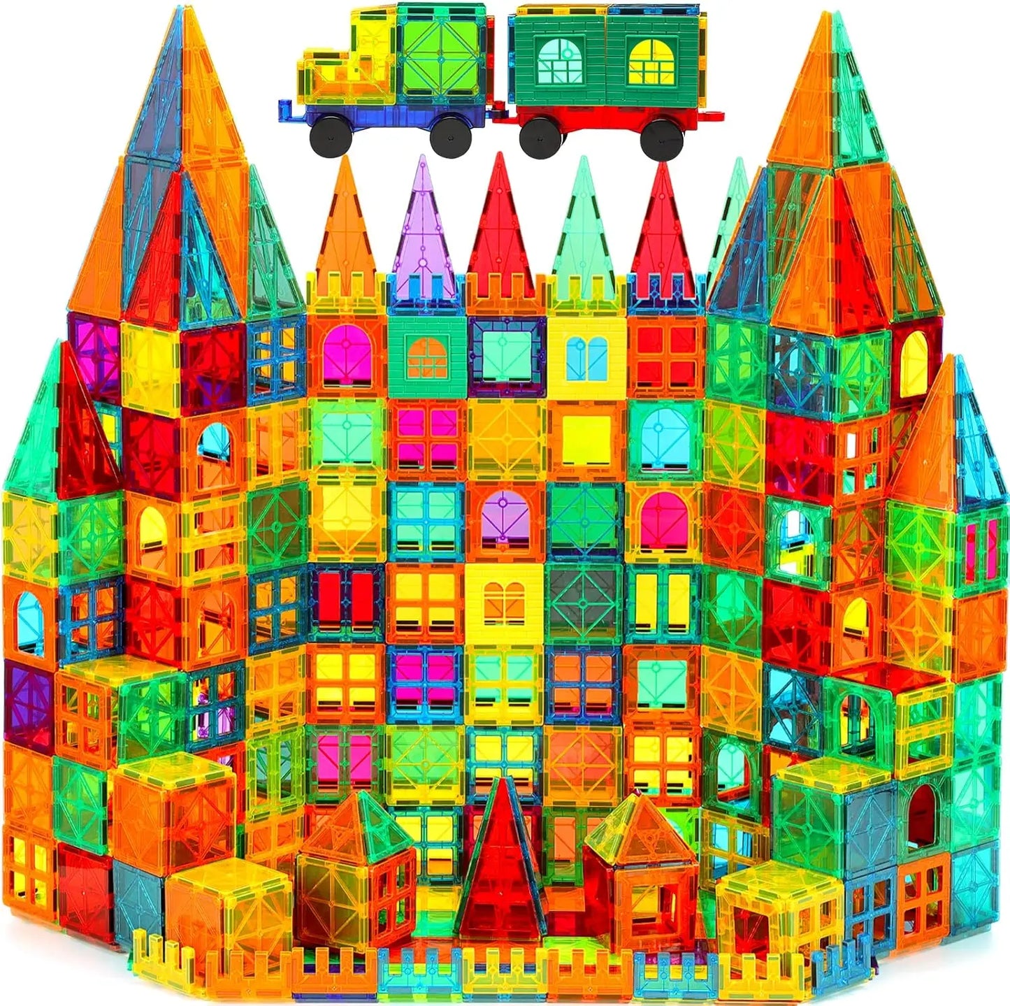 Colorful Creative Educational Magnetic Brick Building Blocks, children's DIY fine motor skills magnetic pieces, suitable for
