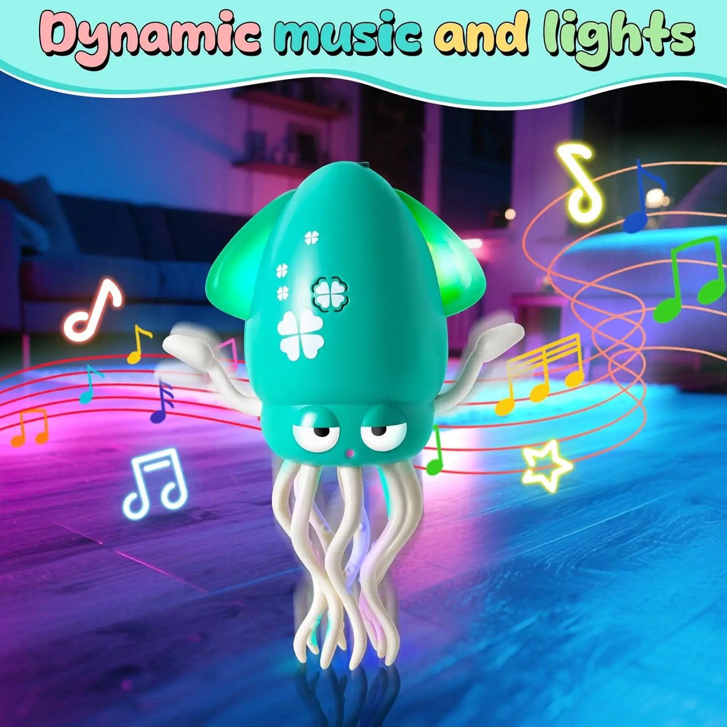 Electric induction dancing octopus toy