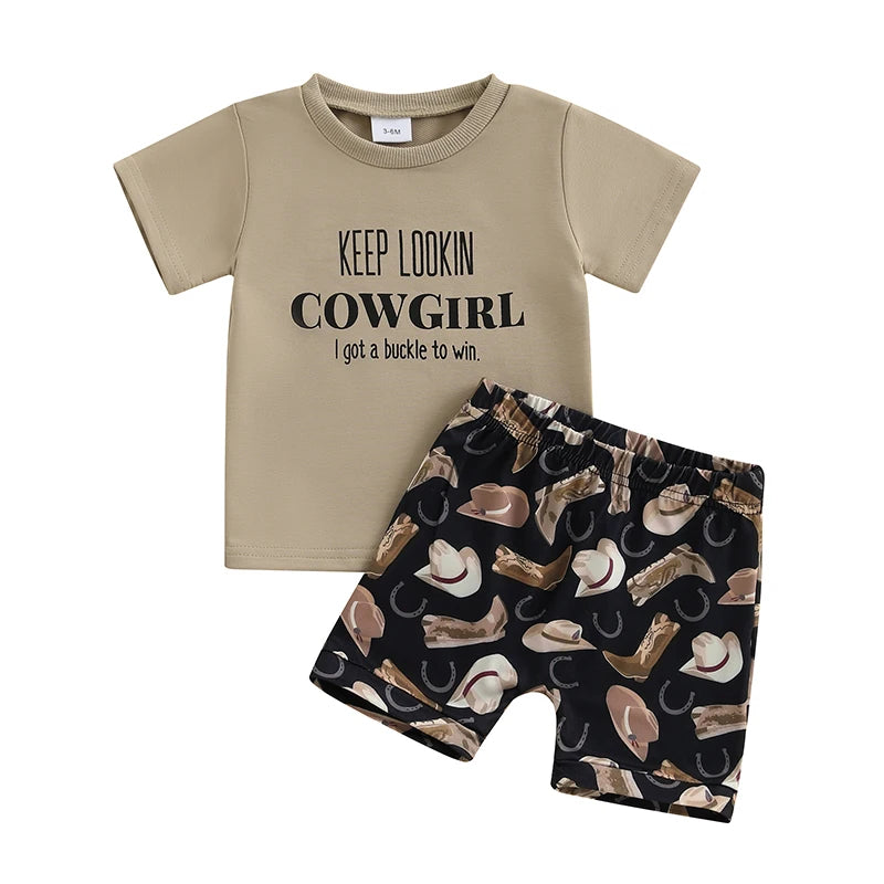 Toddler Boys Cowboy Style Clothing Set