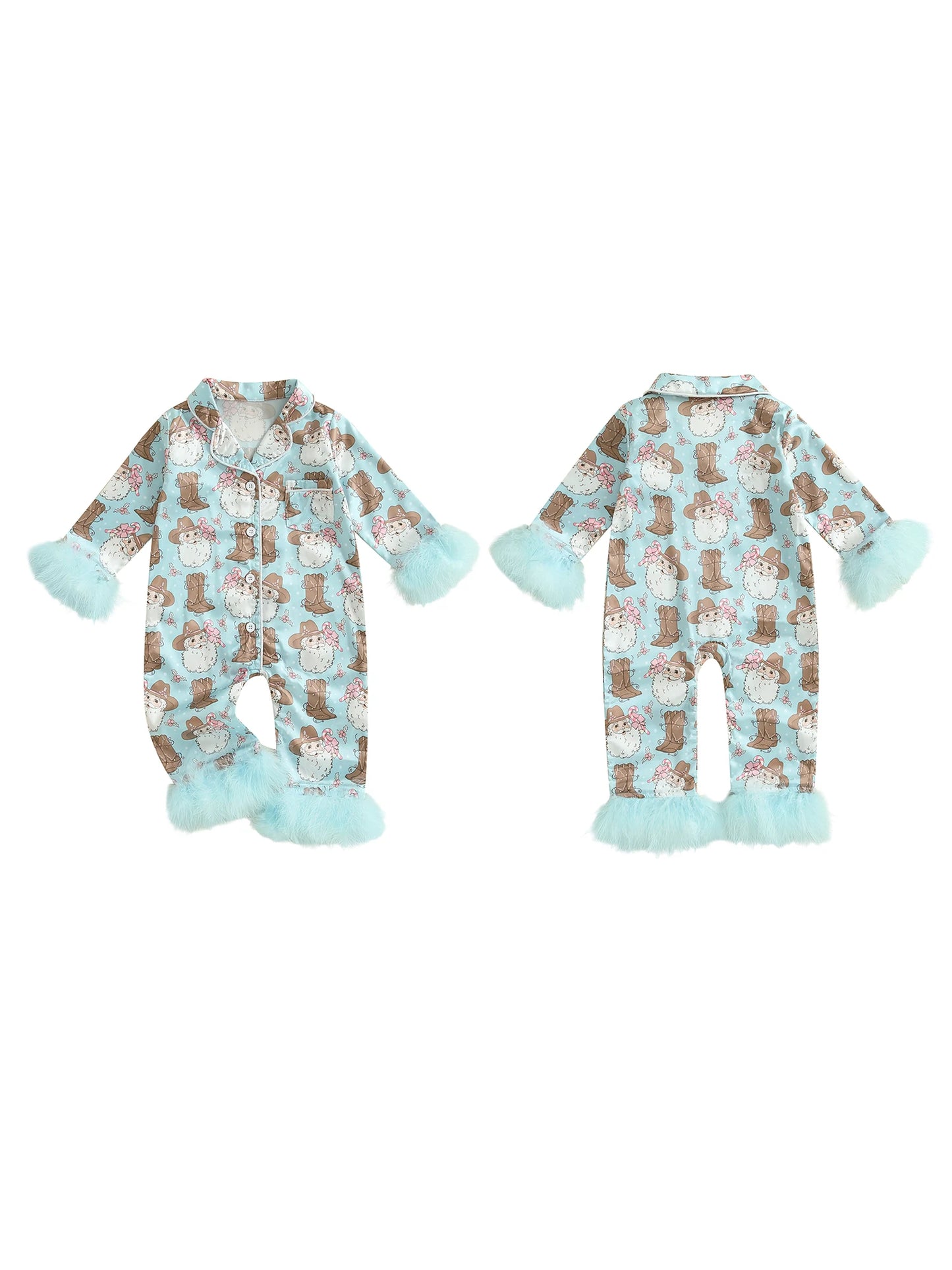 Infant Toddler Christmas Pajamas Reindeer Print