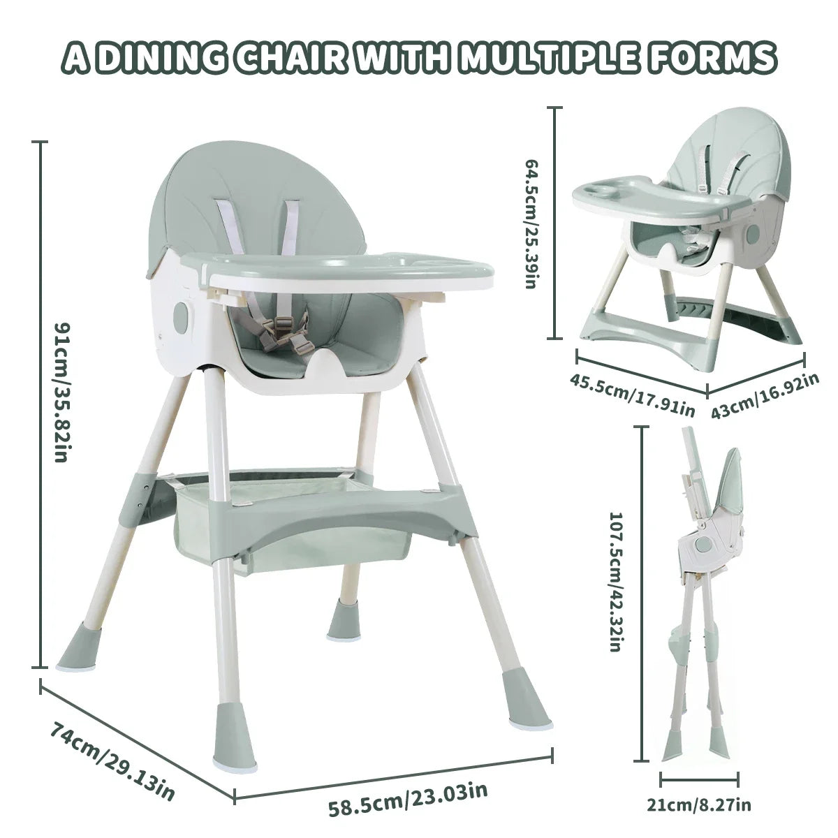 Children's Foldable High Chair