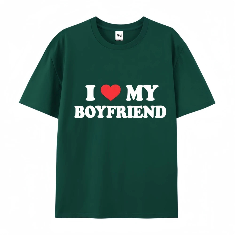 Girls Graphic Tee I Love My Boyfriend