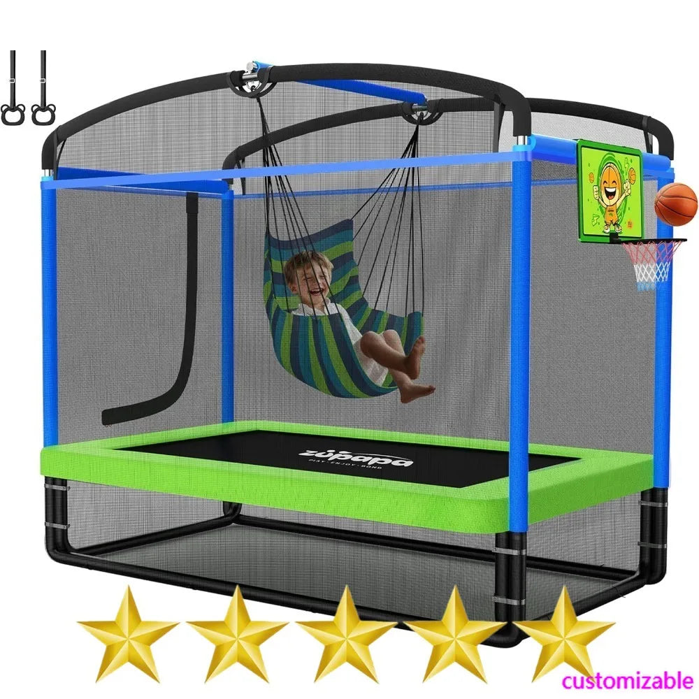 5 in 1 Rectangle Kids Trampoline