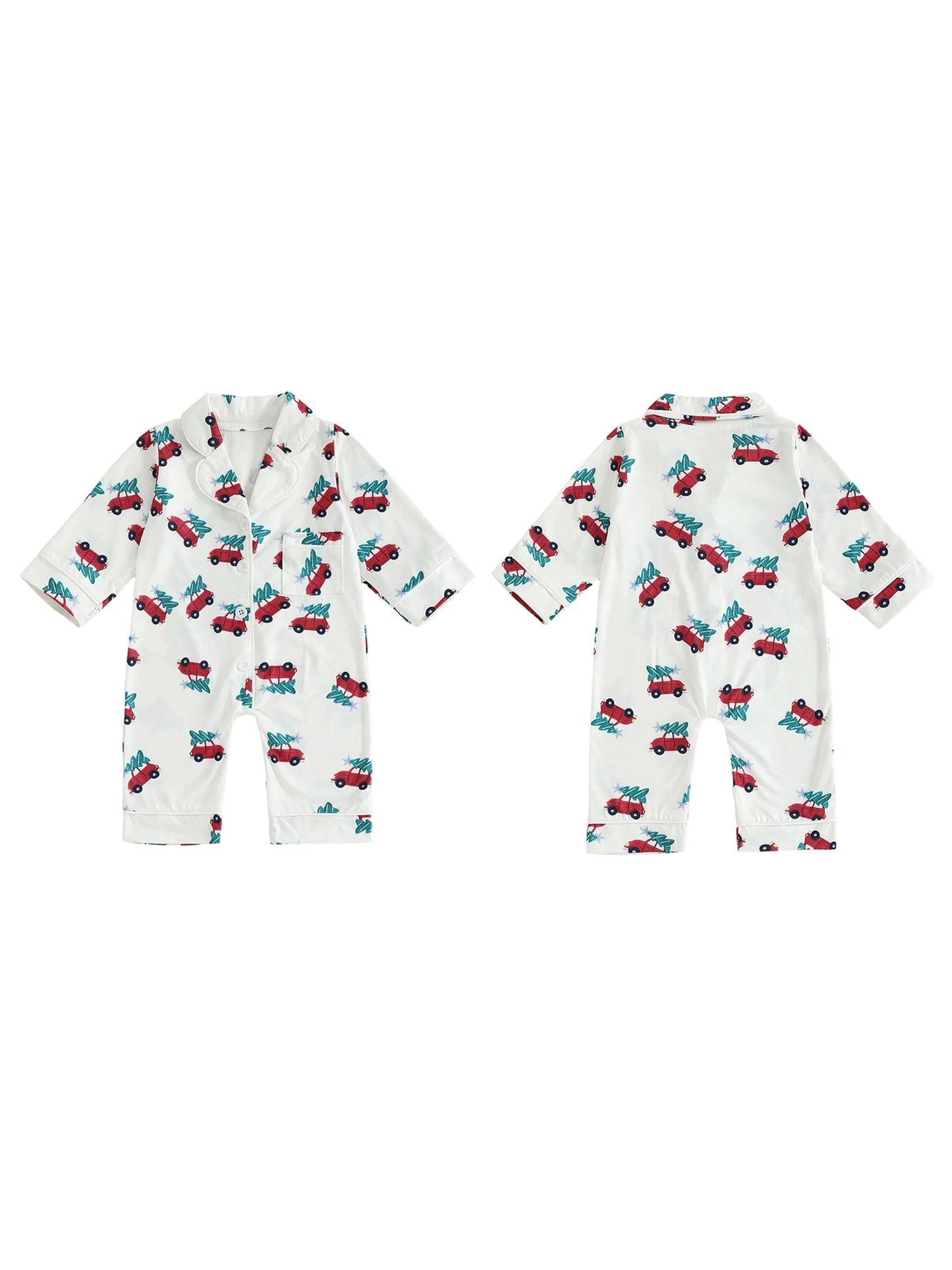 Baby Christmas Snowflake Patterned Jumpsuit