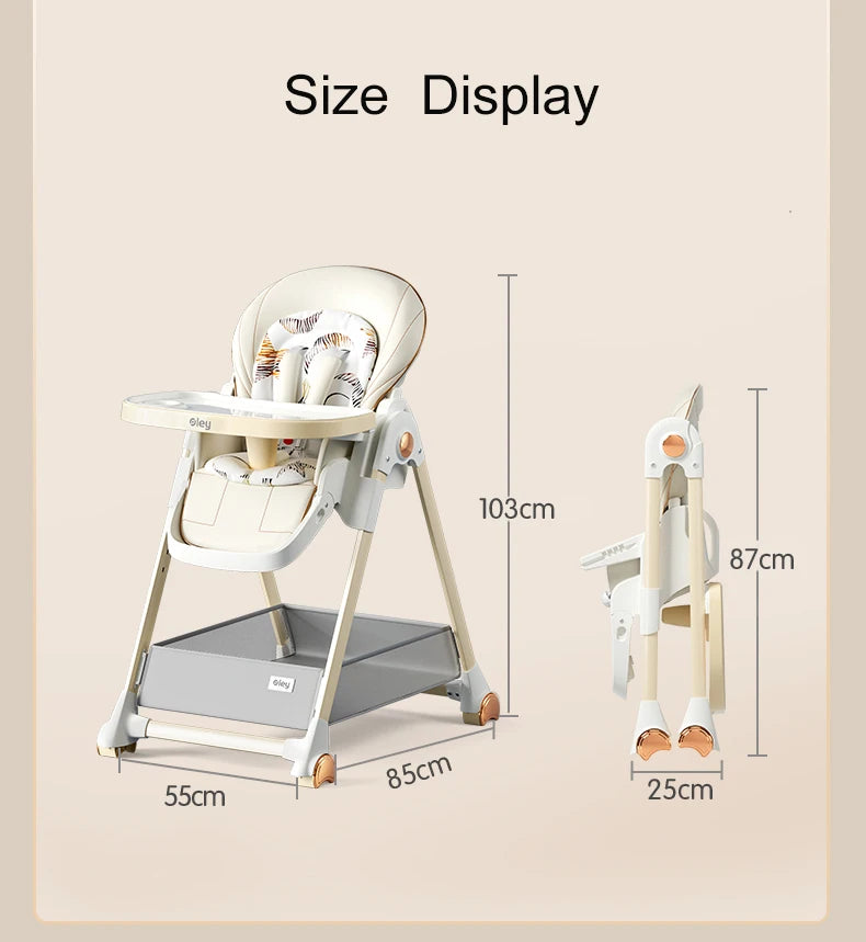 Luxury Baby High Chair With Removable Seat