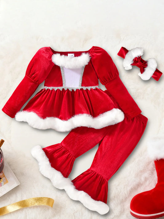 3 Piece Christmas Infant Toddler Outfit