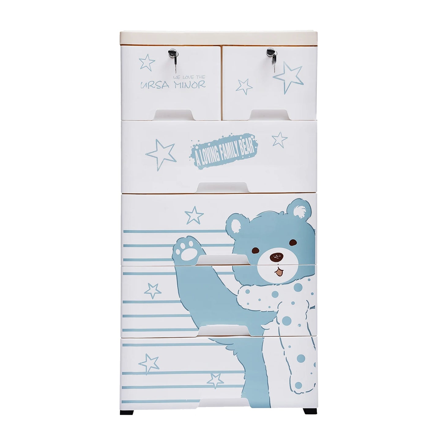 Cartoon Style Plastic Dresser