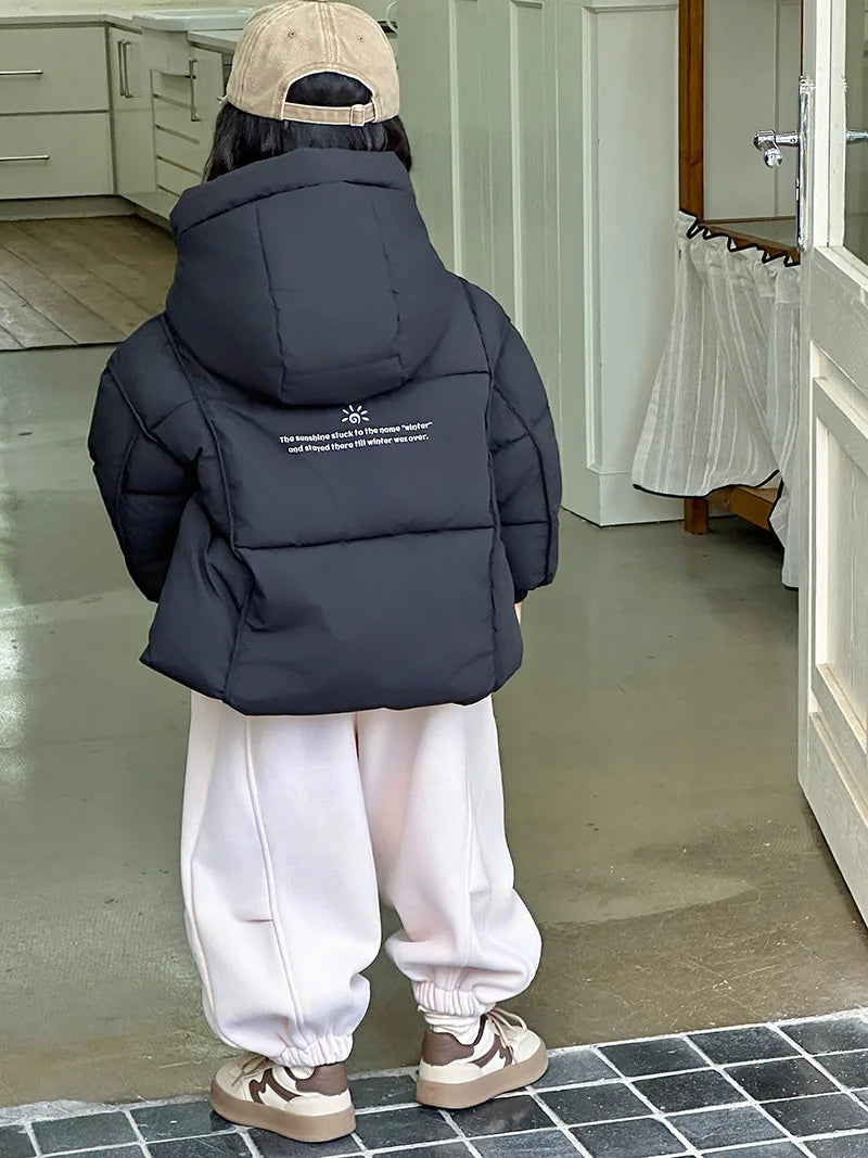 Children's Warm Hooded Casual Jacket
