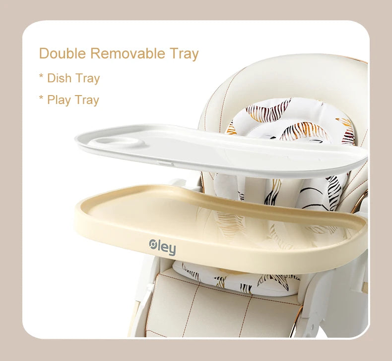 Luxury Baby High Chair With Removable Seat