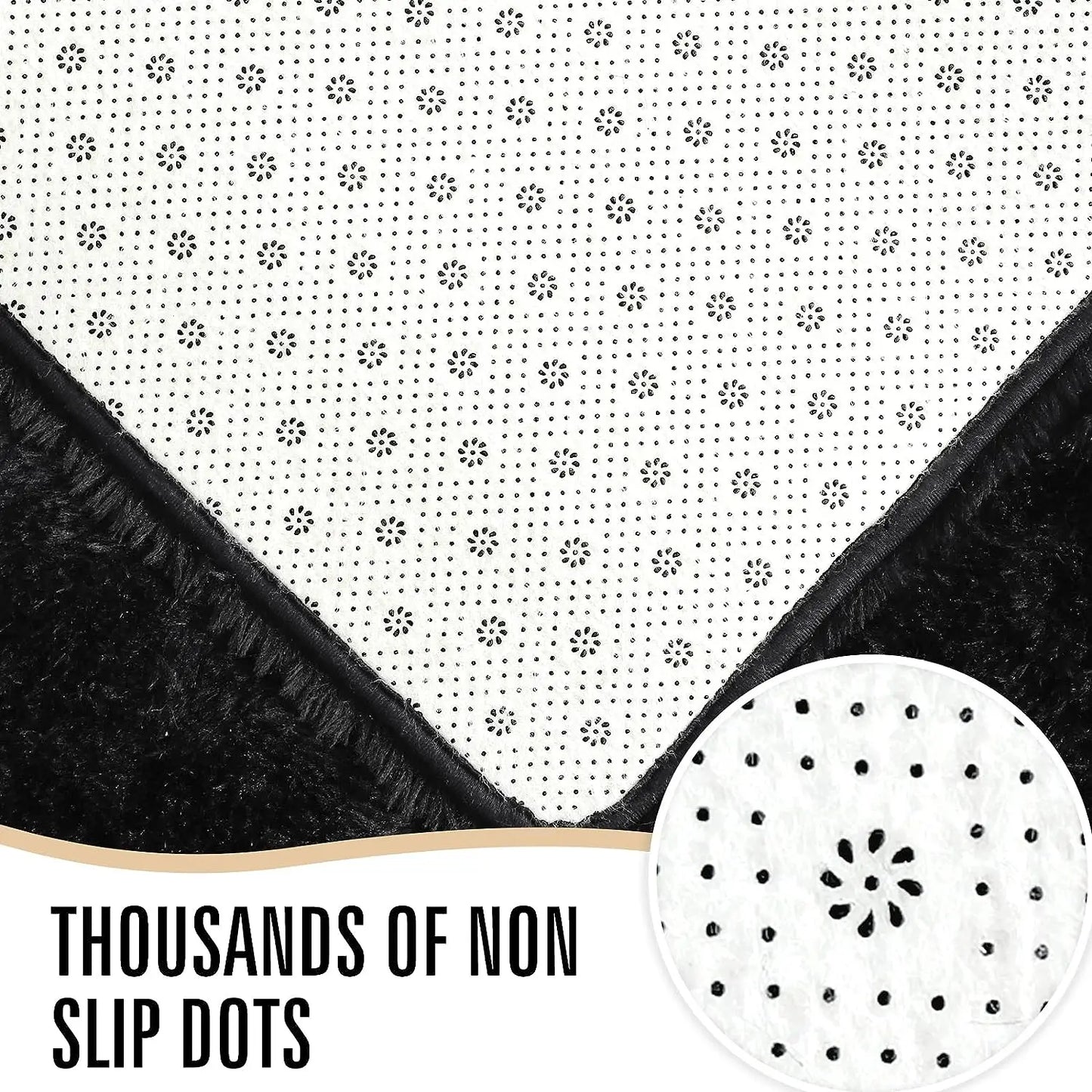 Soft Bedroom Fuzzy Area Rugs for Kids