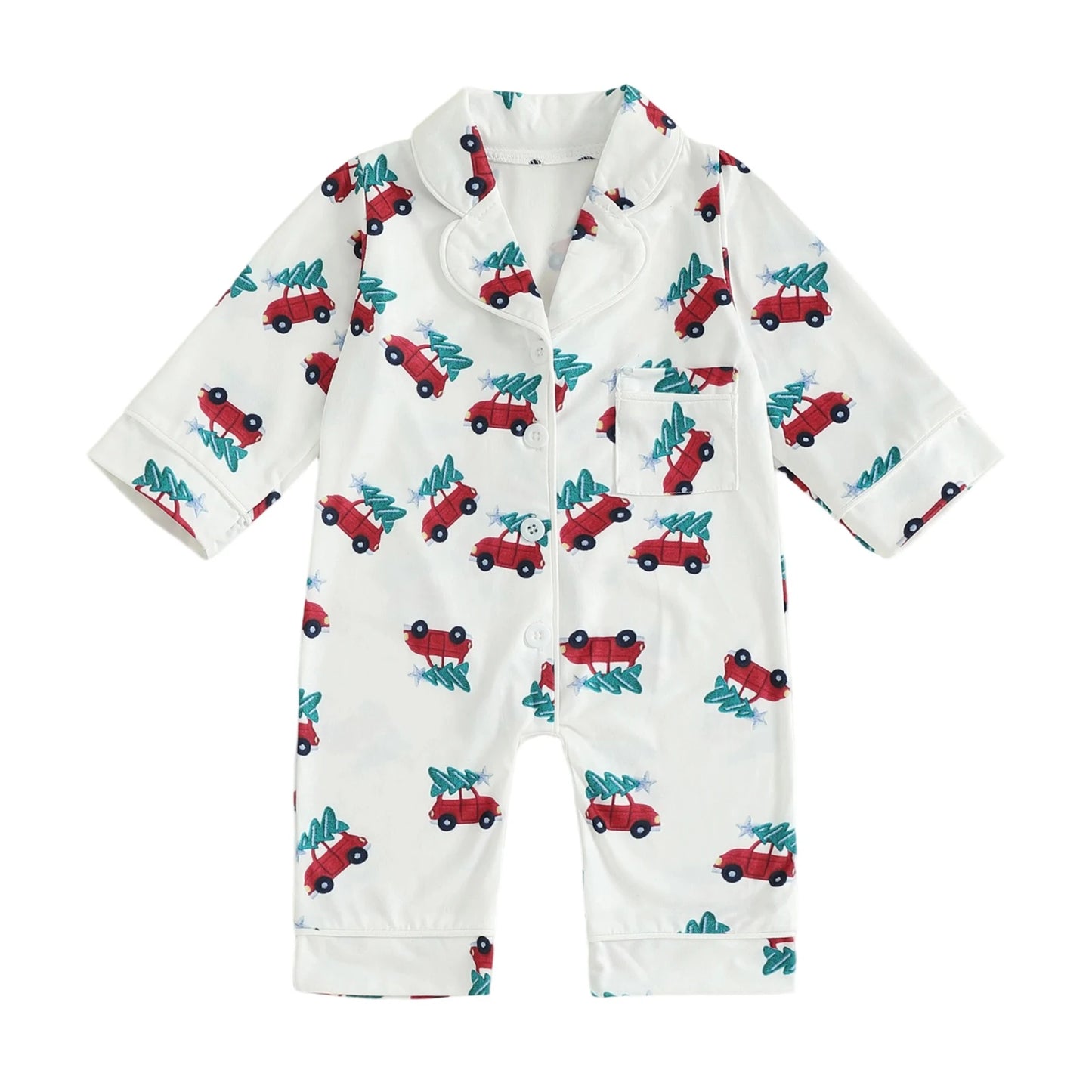 Baby Christmas Snowflake Patterned Jumpsuit
