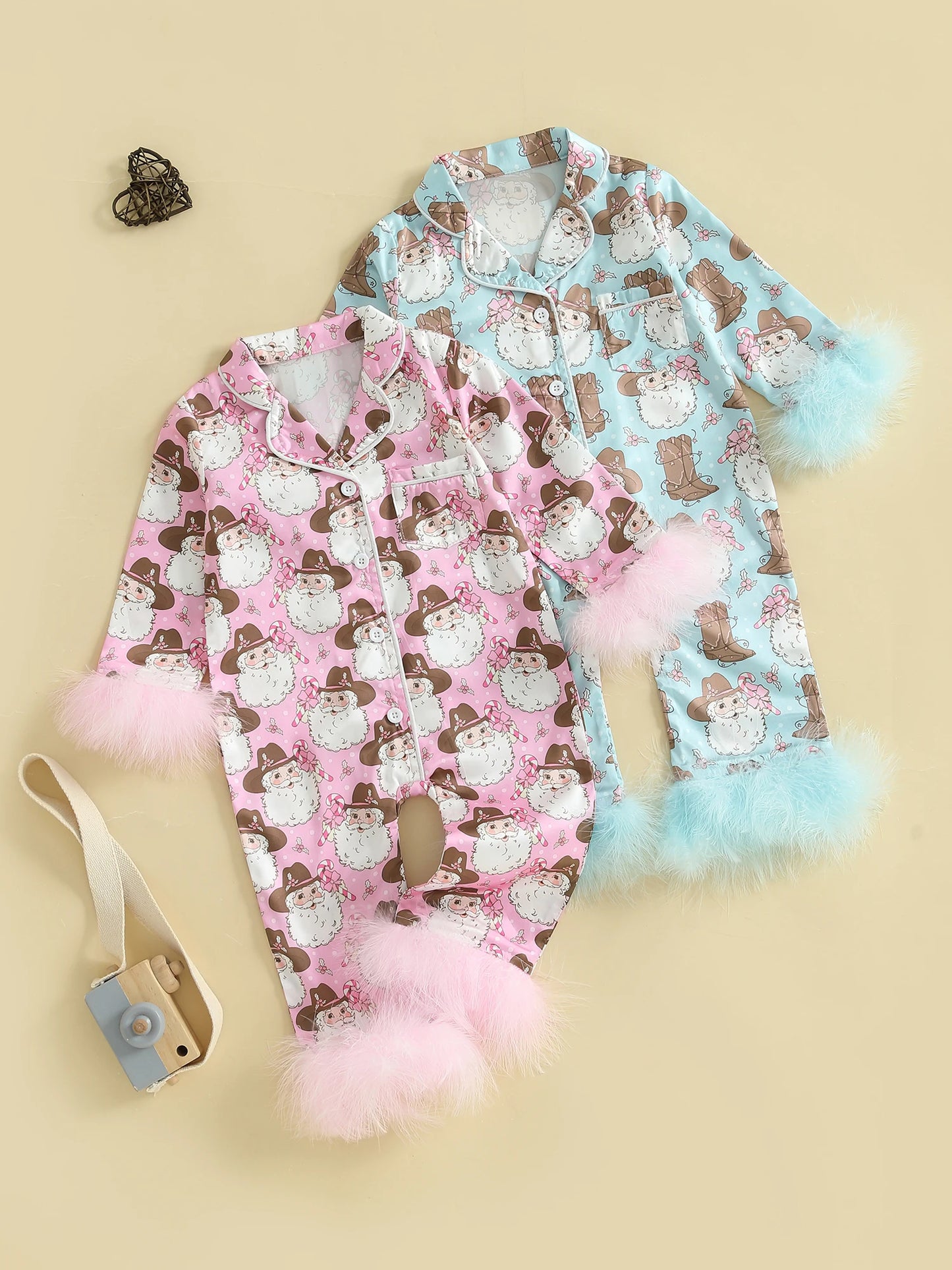 Infant Toddler Christmas Pajamas Reindeer Print