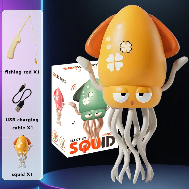 Electric induction dancing octopus toy