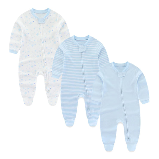 3 Piece Winter Baby Rompers
