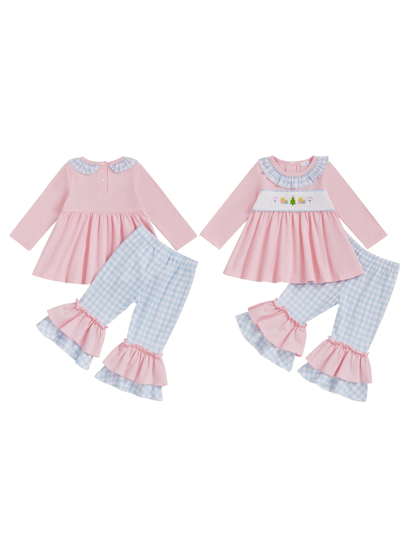 Infant Girls Festive Bell Bottom Set