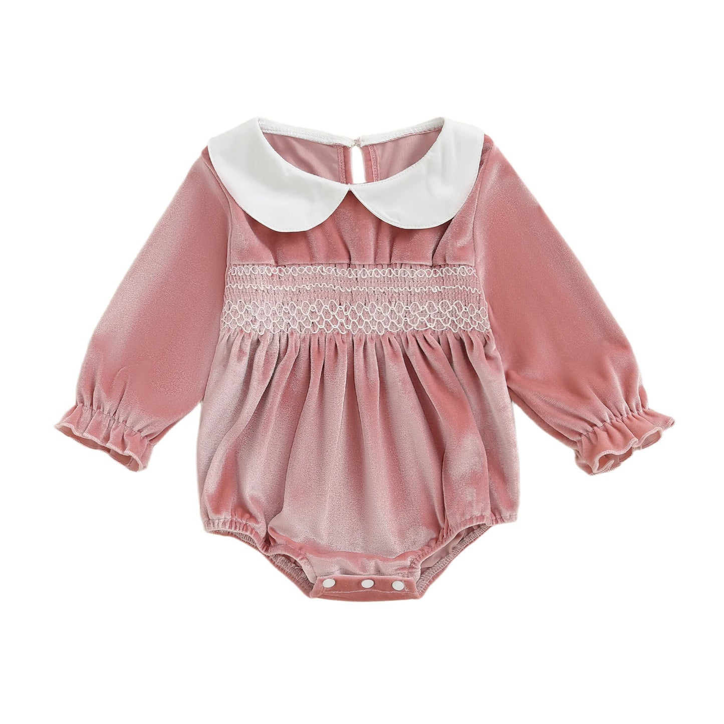 Infant Girls Holiday Velvet Romper