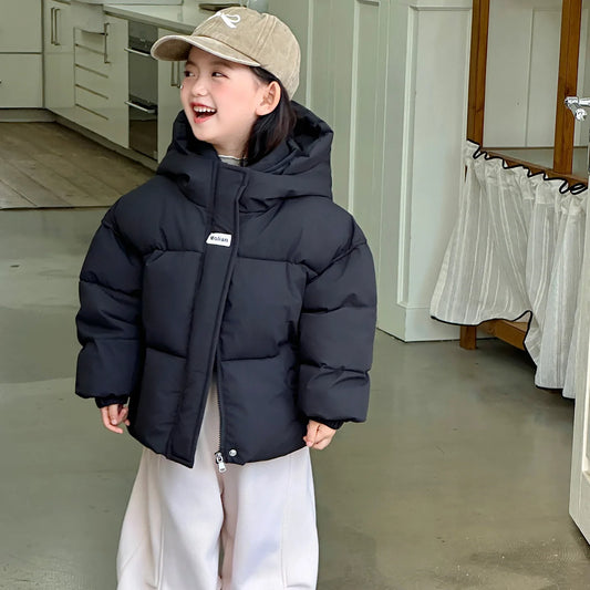 Children's Warm Hooded Casual Jacket
