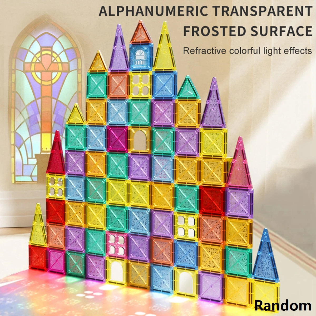 Colorful Creative Educational Magnetic Brick Building Blocks, children's DIY fine motor skills magnetic pieces, suitable for