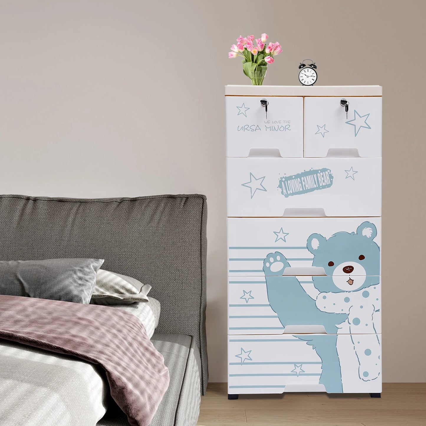 Cartoon Style Plastic Dresser