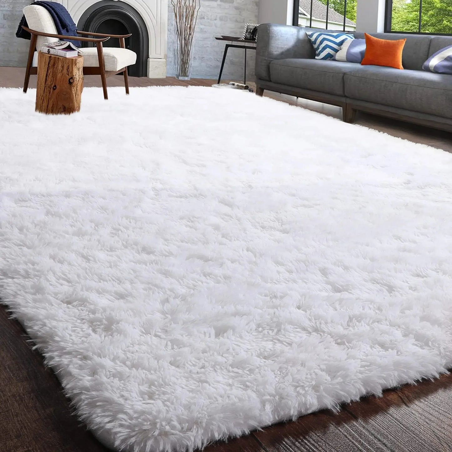 Soft Bedroom Fuzzy Area Rugs for Kids