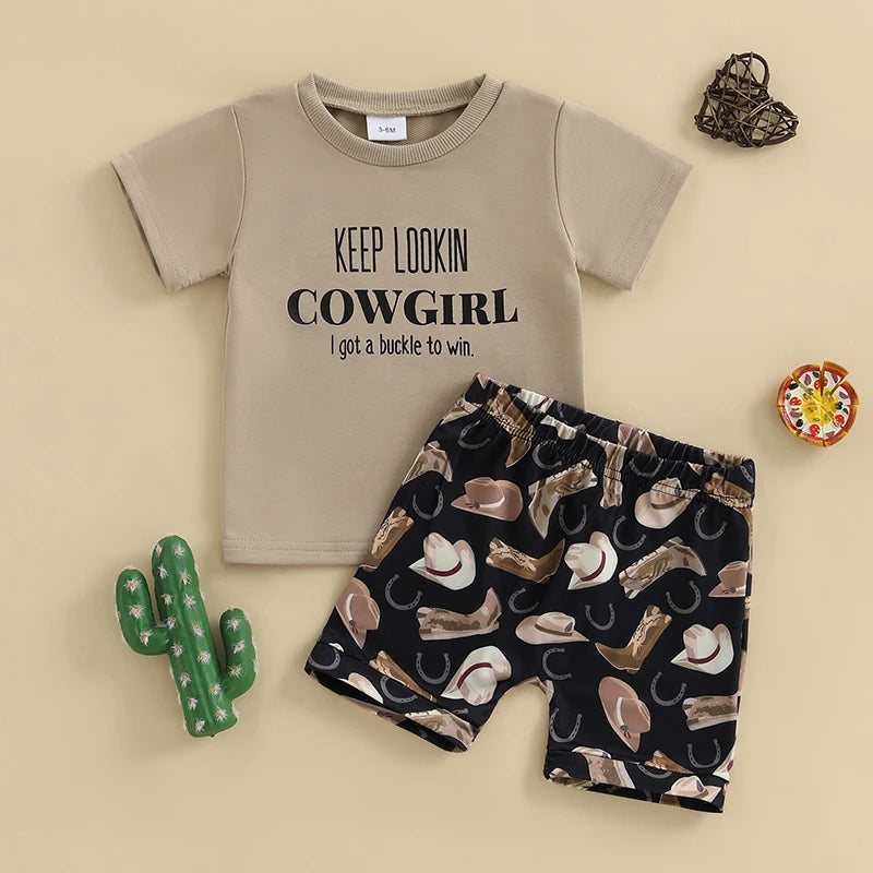 Toddler Boys Cowboy Style Clothing Set
