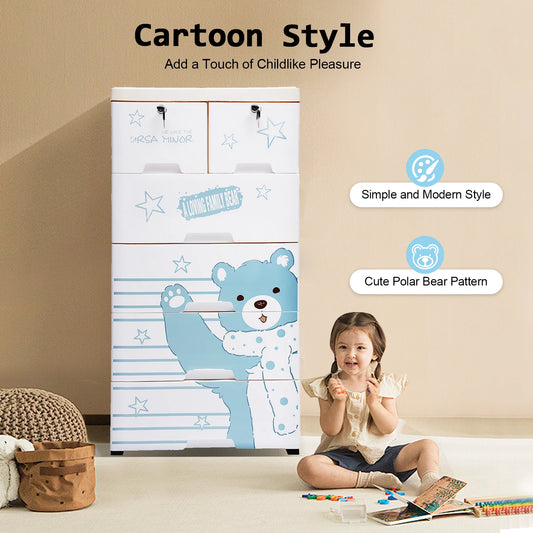 Cartoon Style Plastic Dresser