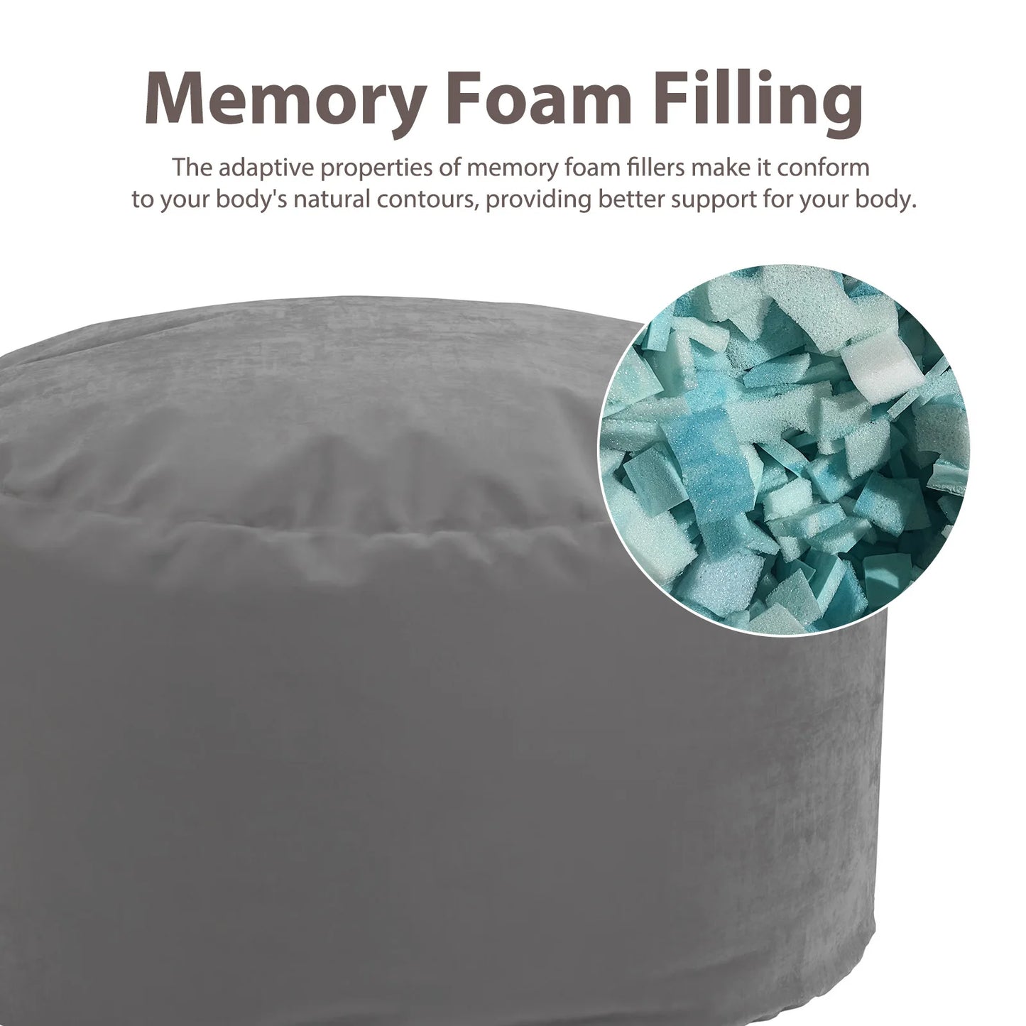 Oversized 3/4FT Bean Bag Chair