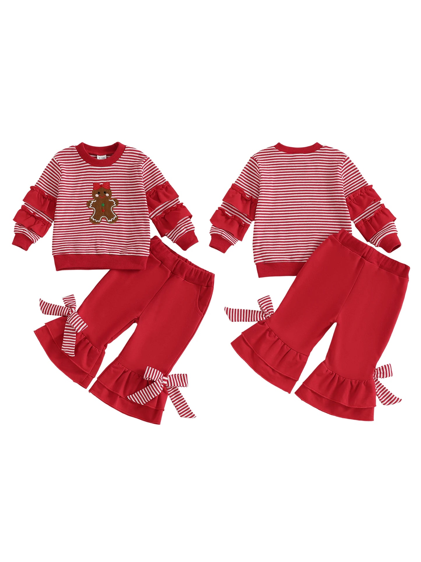 Toddler Girl 2 piece Christmas Outfit -