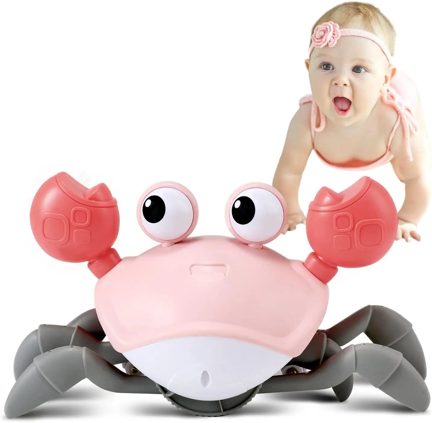 Control Future Crawling Crab Baby Toy - Infant Tummy Time Toys