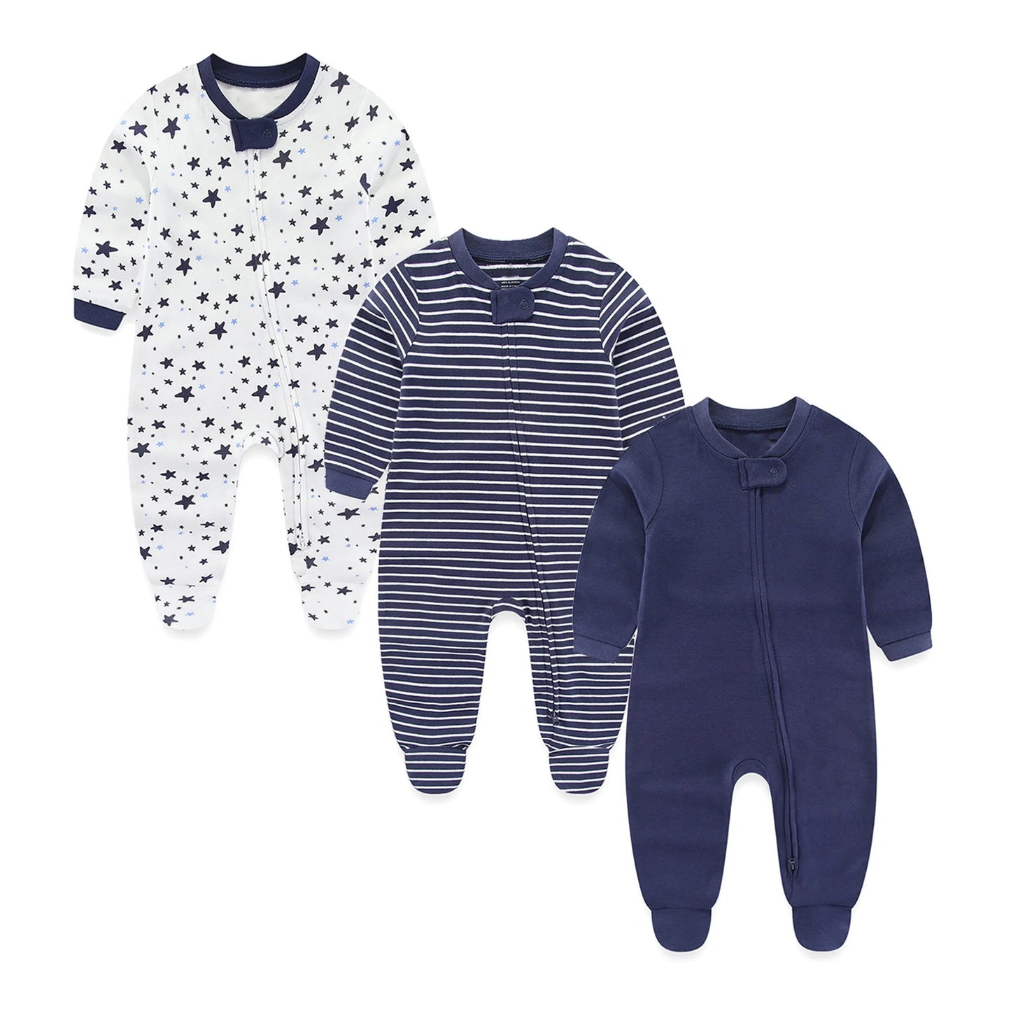 3 Piece Winter Baby Rompers