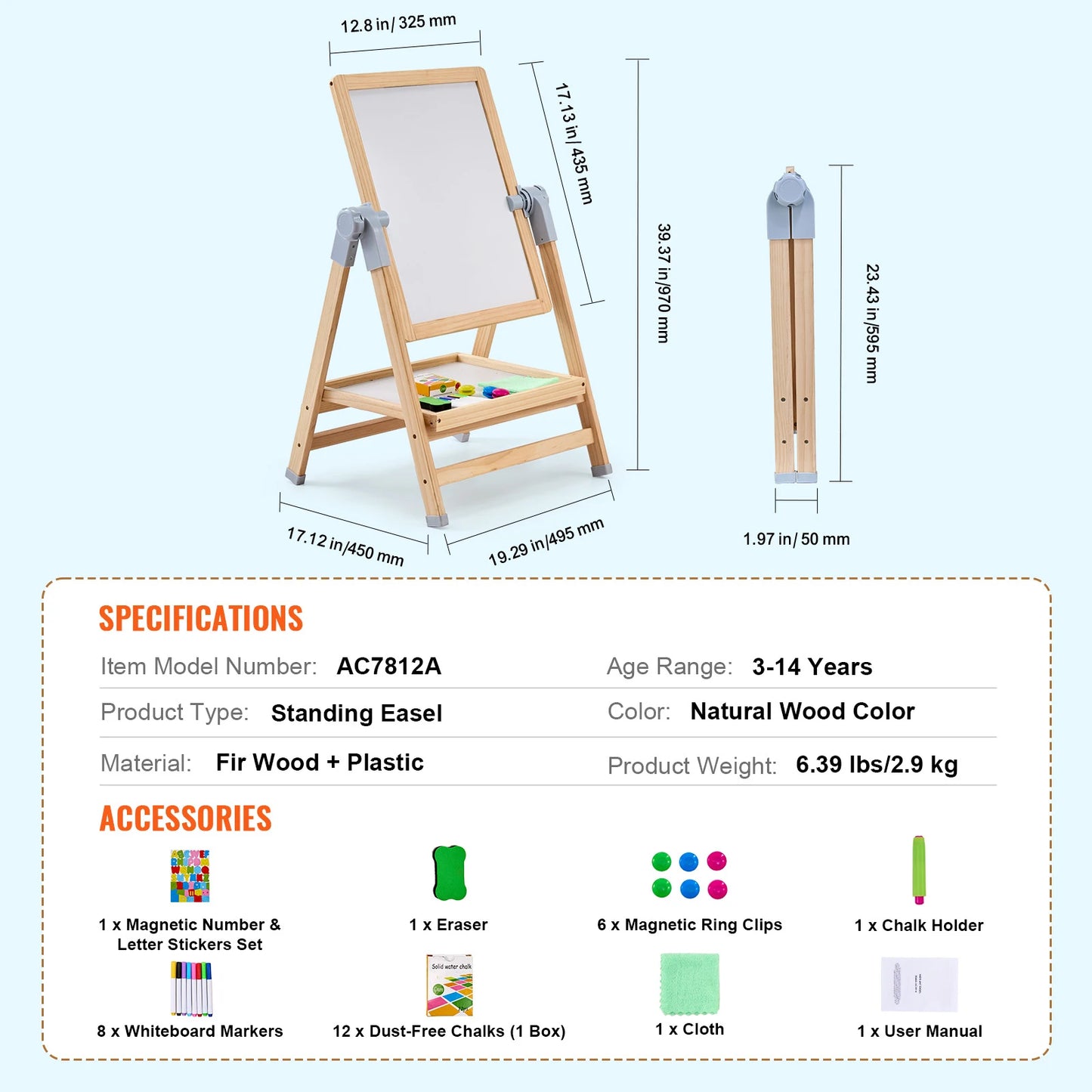 Standing Magnetic Drawing Board