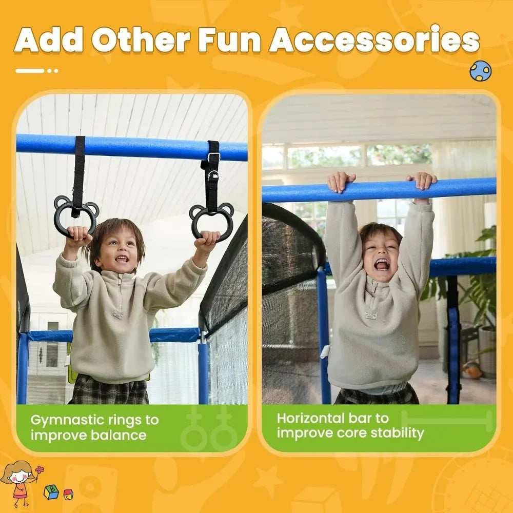 5 in 1 Rectangle Kids Trampoline