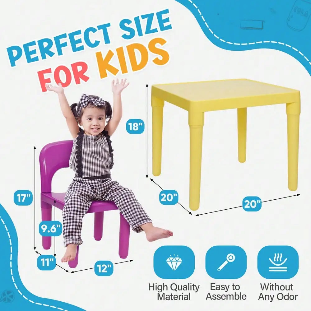 Kids Table And Chairs Play Set