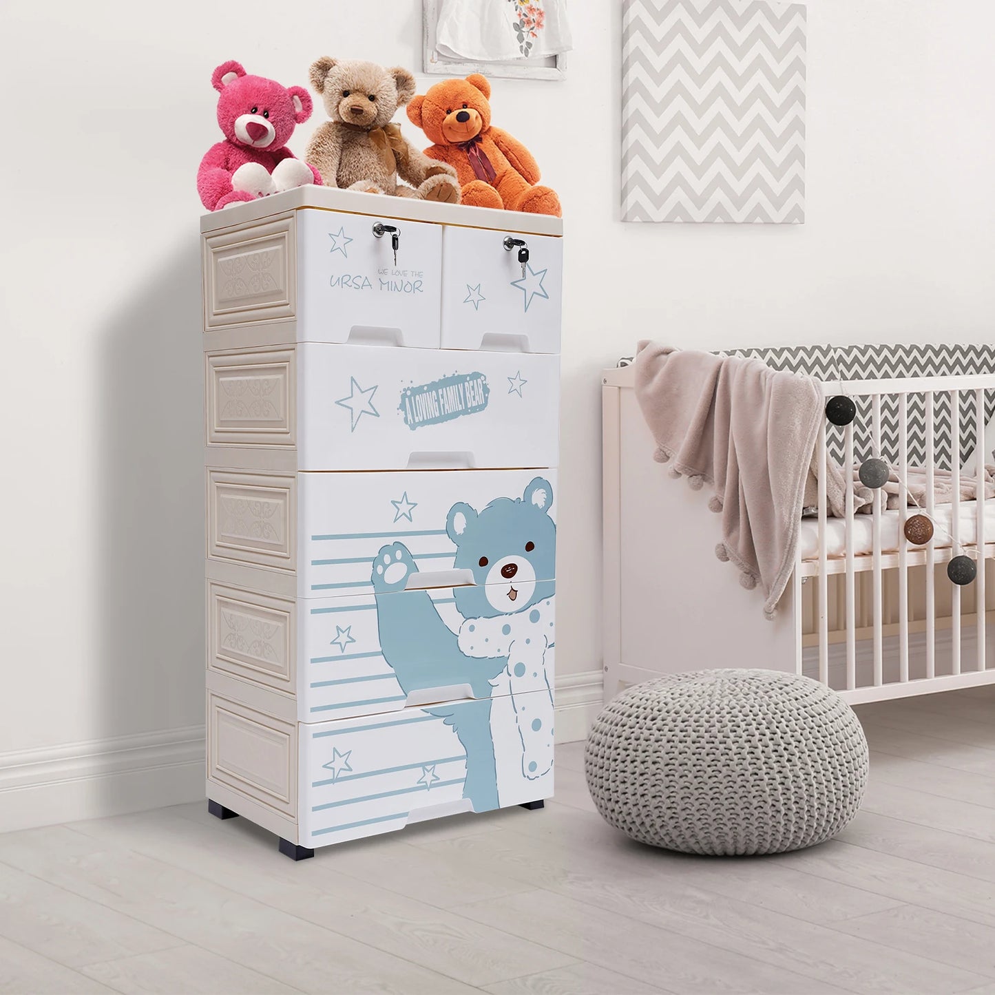 Cartoon Style Plastic Dresser