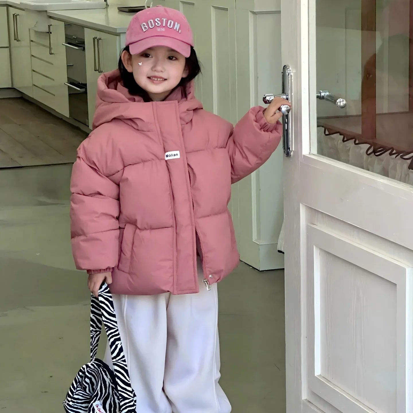 Children's Warm Hooded Casual Jacket