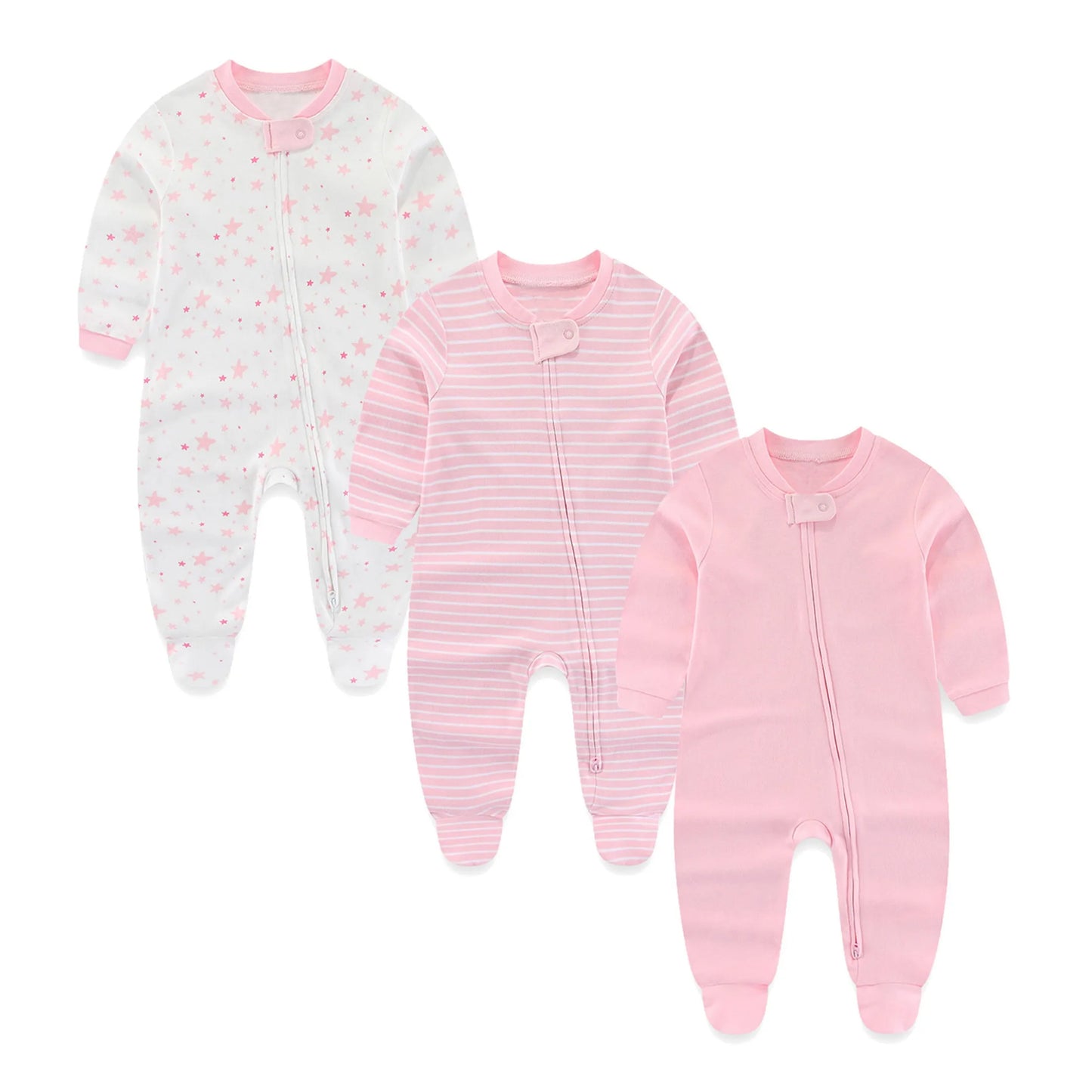 3 Piece Winter Baby Rompers
