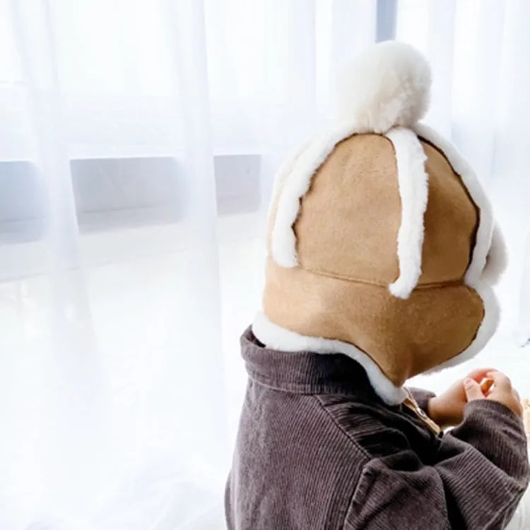 Baby Children's Ear Flap Muff Warm Cap