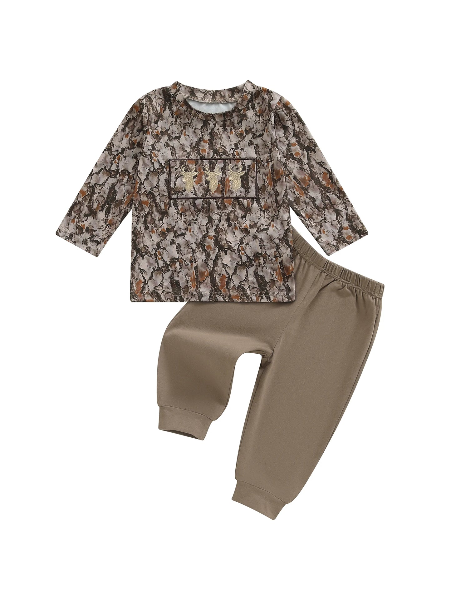 Toddler Boy Winter Outfits Plaid Flannel Button Down Shirt Fleece Lined Jeans 2 Pcs Set for Cold Weather Style