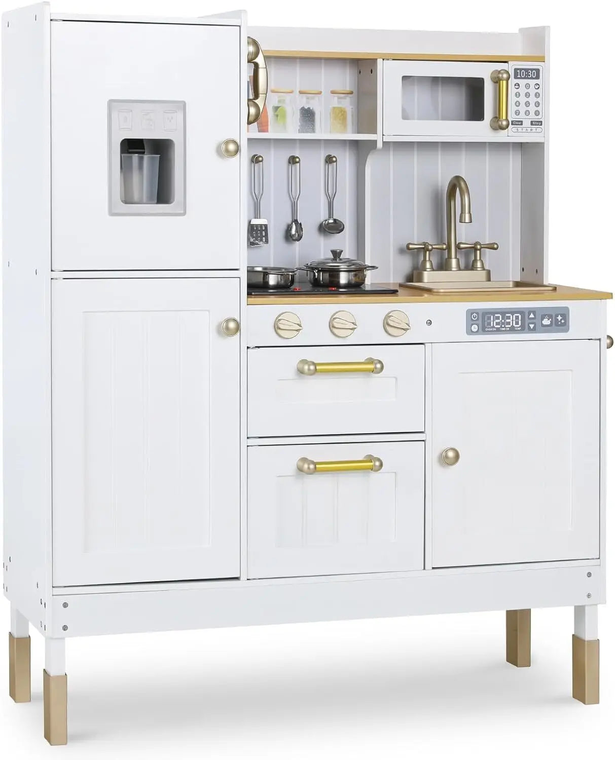 Kids Upright Wooden Kitchen Playset