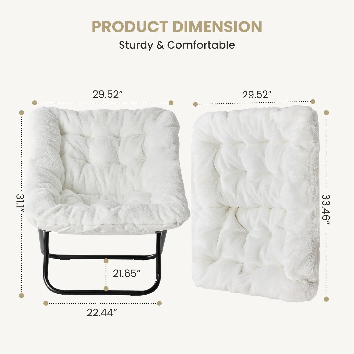 28 inch Cozy Saucer Chair